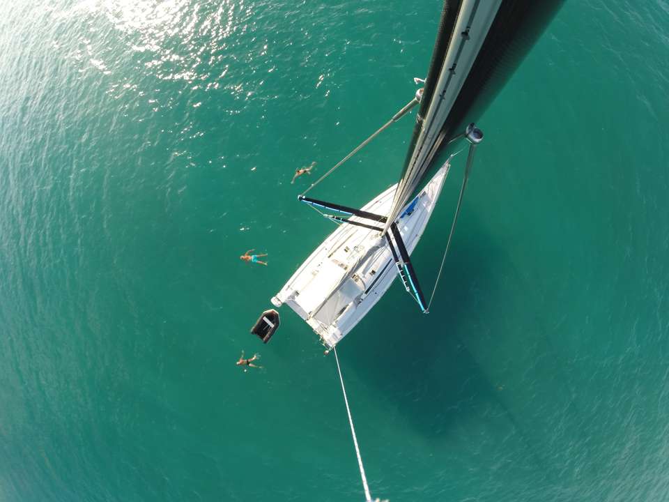 Refreshing break between sailing