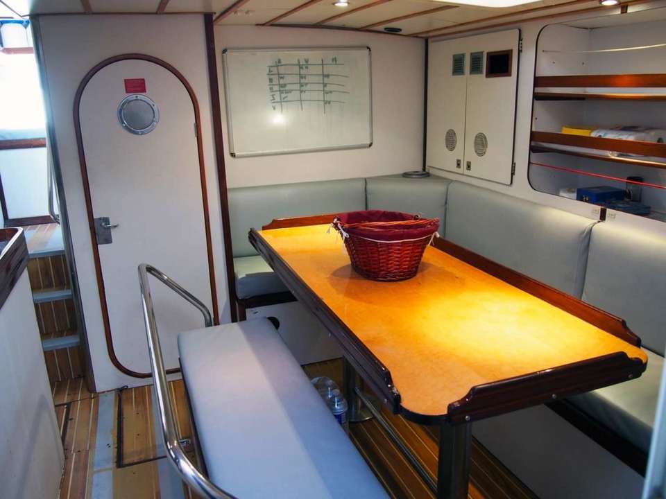 A spacious and functional saloon