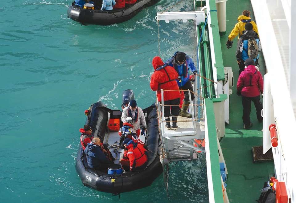 Ausflug im Schlauchboot