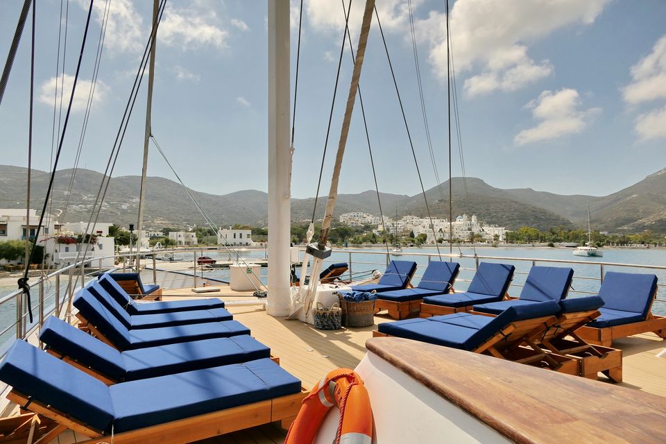 Admira la vista desde la cubierta superior